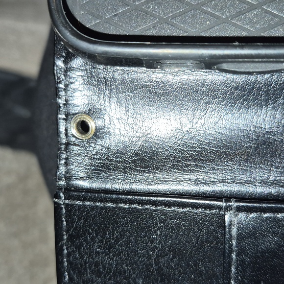 Black Leather Phone Wallet Case - Picture 9 of 10